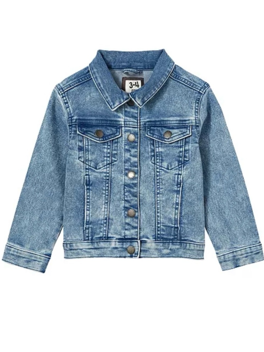 Cotton On Girls Light Wash Jean Darcie Denim Jacket